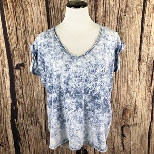 We The Free People Blue Denim Stonewash Top XS